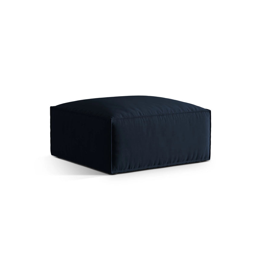Nuria Pouf aus Samt in Dunkelblau (Paris Deep Blue), 85x85 cm von Micadoni – Bild 2