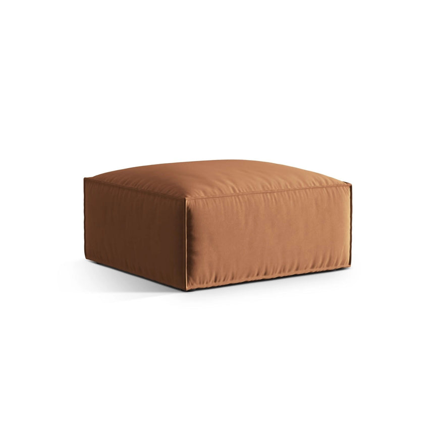 Nuria Pouf aus Samt in Honig (Paris Teja), 85x85 cm von Micadoni – Bild 2