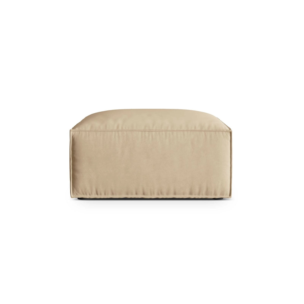 Nuria Pouf aus Samt in Nude (Paris Beige), 85x85 cm von Micadoni – Bild 1