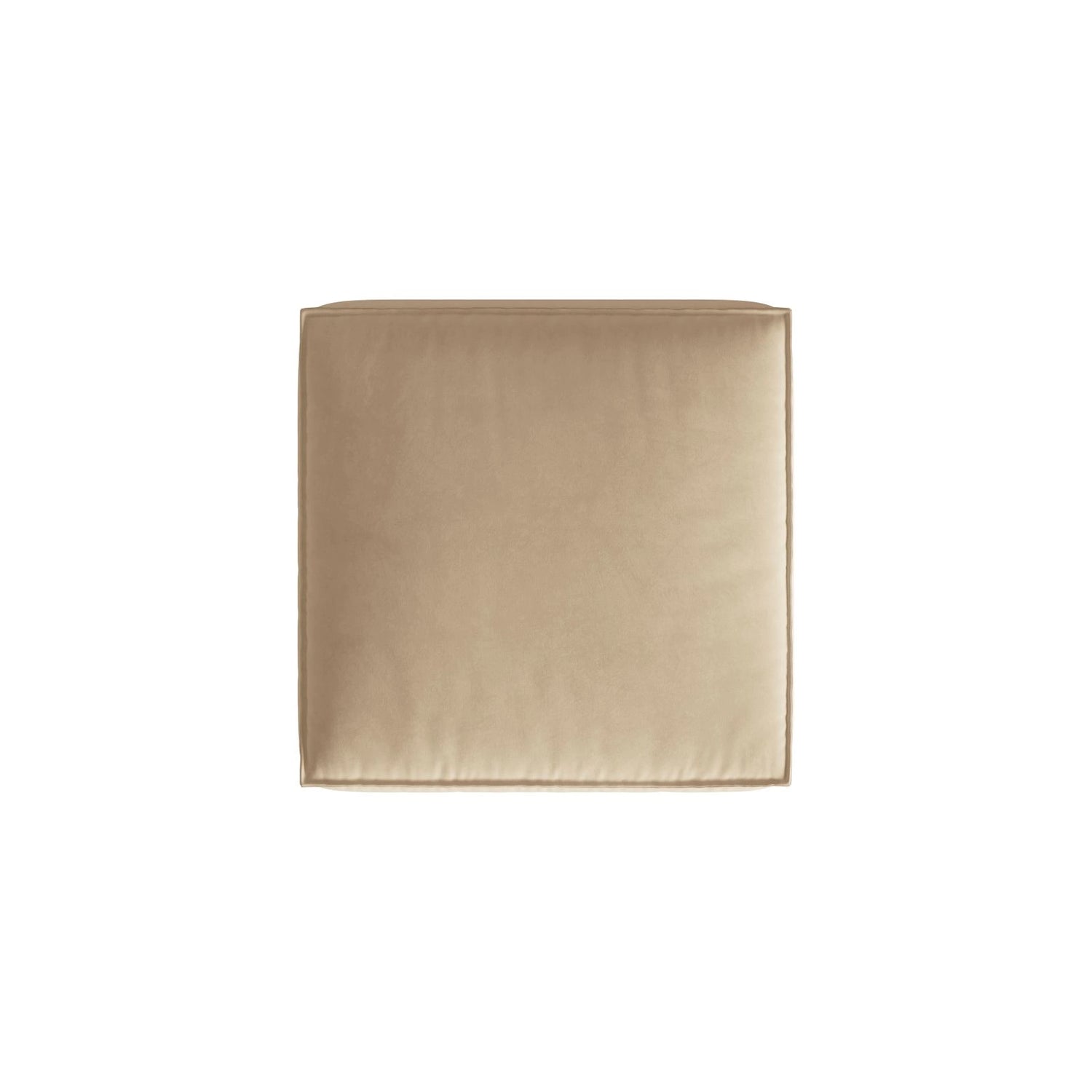 Nuria Pouf aus Samt in Nude (Paris Beige), 85x85 cm von Micadoni – Bild 3