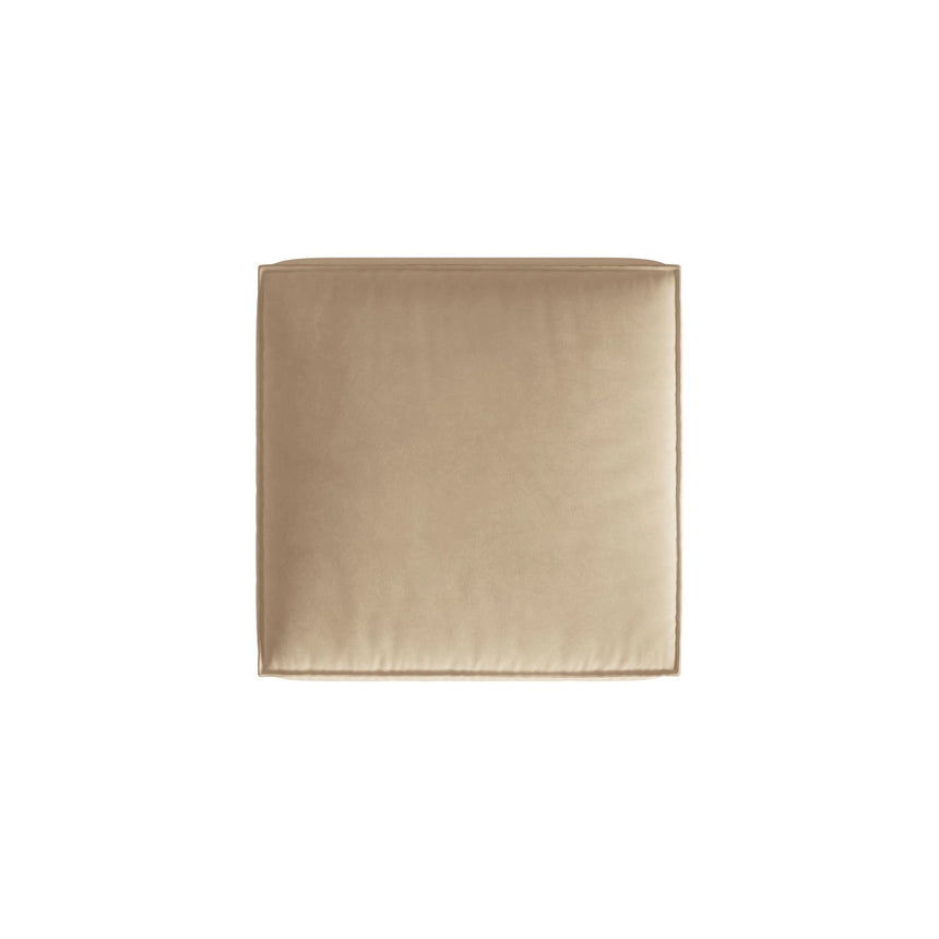 Nuria Pouf aus Samt in Nude (Paris Beige), 85x85 cm von Micadoni – Bild 3