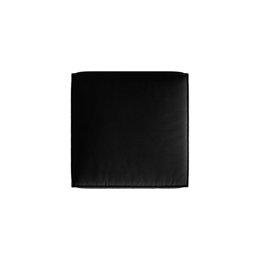 Nuria Pouf aus Samt in Schwarz (Paris Black), 85x85 cm von Micadoni – Bild 3
