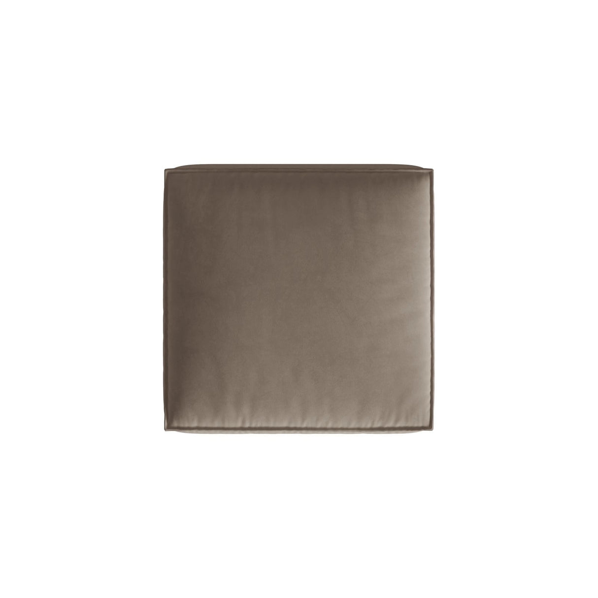 Nuria Pouf aus Samt in Warmes Grau (Paris Khaki), 85x85 cm von Micadoni – Bild 3