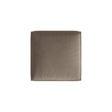 Nuria Pouf aus Samt in Warmes Grau (Paris Khaki), 85x85 cm von Micadoni – Bild 3