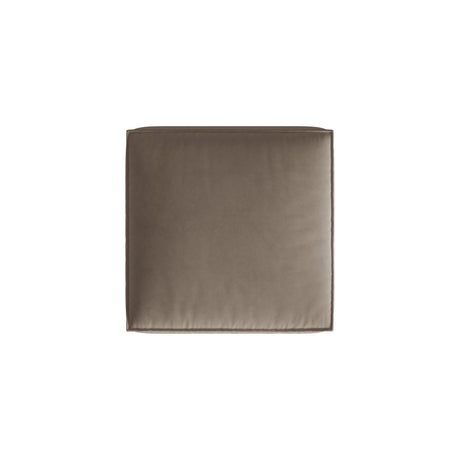 Nuria Pouf aus Samt in Warmes Grau (Paris Khaki), 85x85 cm von Micadoni – Bild 3