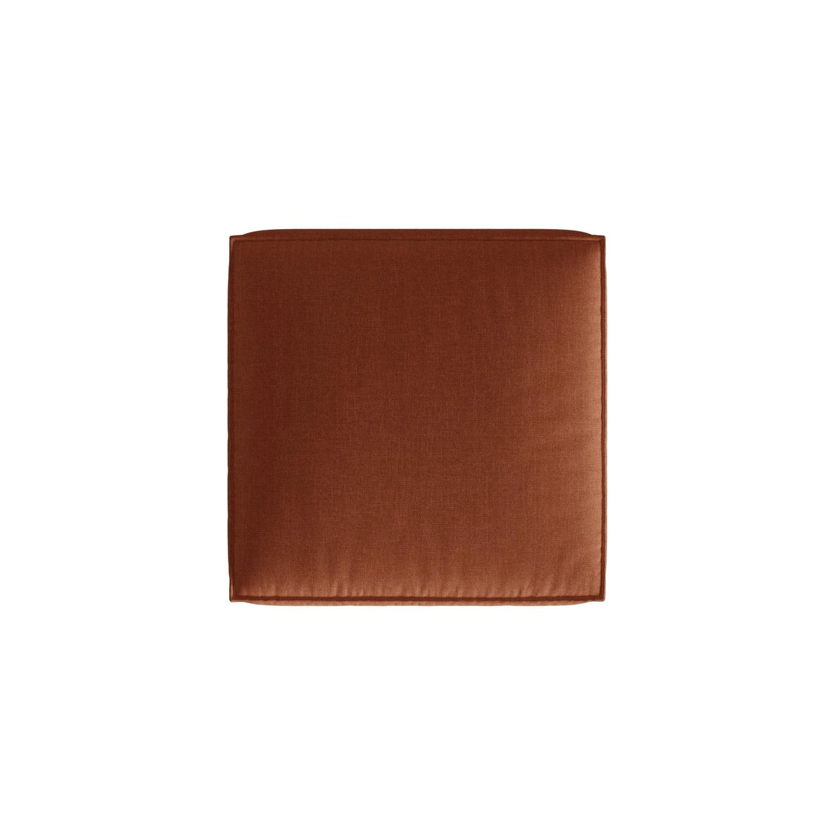 Nuria Pouf aus Strukturierter Stoff in Brick (Liberty 9), 85x85 cm von Micadoni – Bild 3