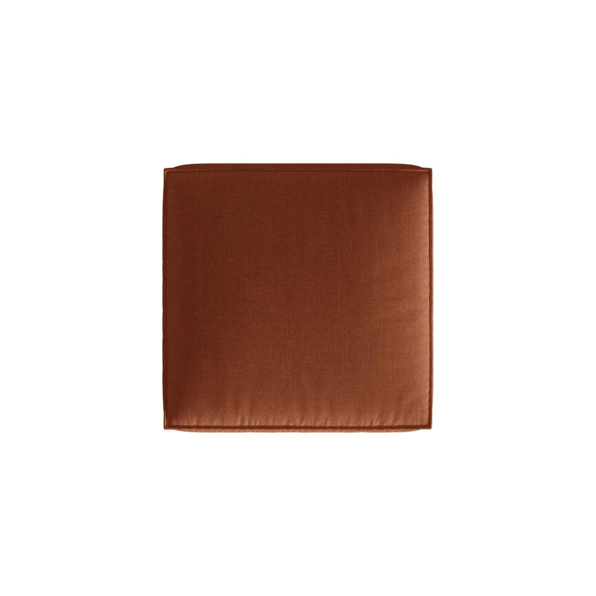 Nuria Pouf aus Strukturierter Stoff in Brick (Liberty 9), 85x85 cm von Micadoni – Bild 3