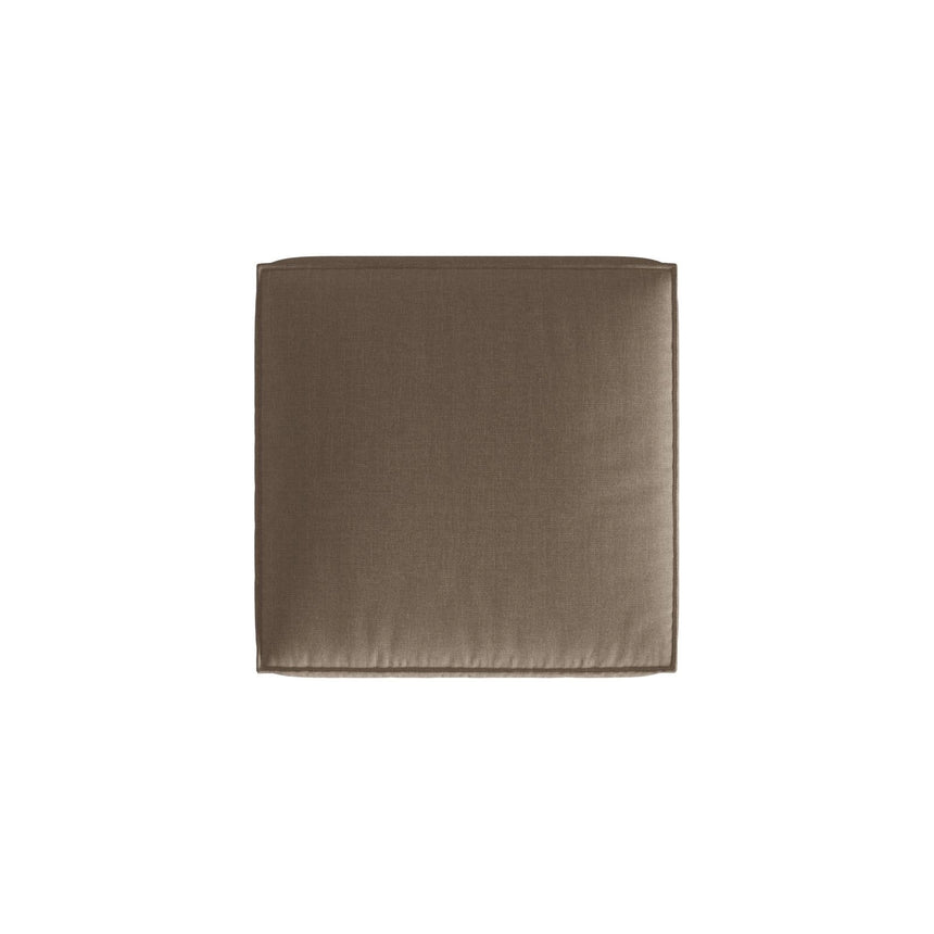Nuria Pouf aus Strukturierter Stoff in Cappuccino (Liberty 5), 85x85 cm von Micadoni – Bild 3