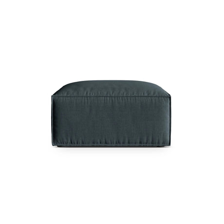Nuria Pouf aus Strukturierter Stoff in Deep Petrol (Liberty 13), 85x85 cm von Micadoni – Bild 1