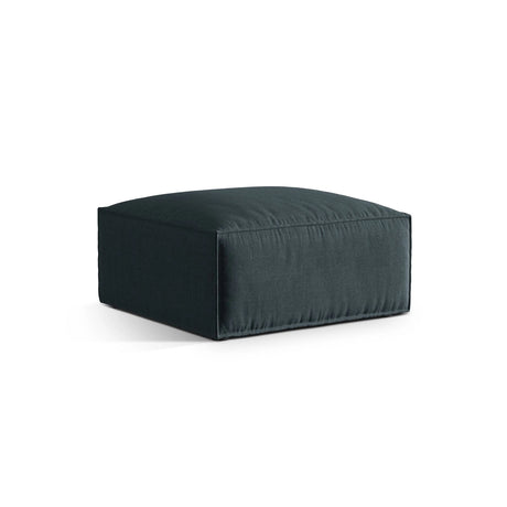 Nuria Pouf aus Strukturierter Stoff in Deep Petrol (Liberty 13), 85x85 cm von Micadoni – Bild 2