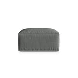 Nuria Pouf aus Strukturierter Stoff in Grau (Liberty 20), 85x85 cm von Micadoni – Bild 1