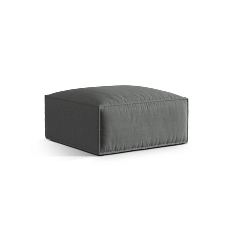Nuria Pouf aus Strukturierter Stoff in Grau (Liberty 20), 85x85 cm von Micadoni – Bild 2
