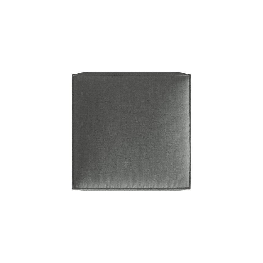 Nuria Pouf aus Strukturierter Stoff in Grau (Liberty 20), 85x85 cm von Micadoni – Bild 3