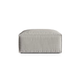Nuria Pouf aus Strukturierter Stoff in Hellgrau (Liberty 18), 85x85 cm von Micadoni – Bild 1