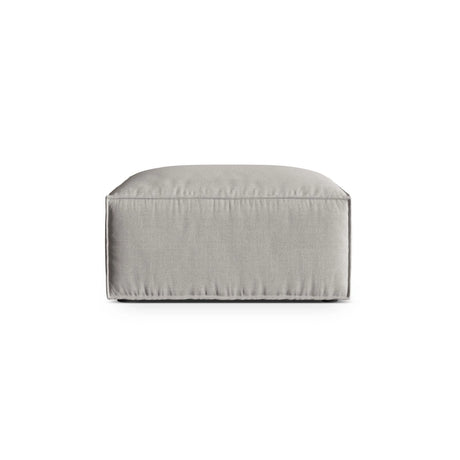 Nuria Pouf aus Strukturierter Stoff in Hellgrau (Liberty 18), 85x85 cm von Micadoni – Bild 1