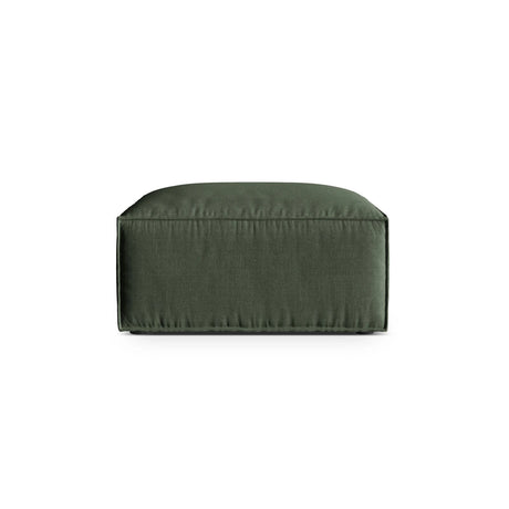 Nuria Pouf aus Strukturierter Stoff in Moosgrün (Liberty 12), 85x85 cm von Micadoni – Bild 1