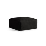 Nuria Pouf aus Strukturierter Stoff in Schwarz (Liberty 22), 85x85 cm von Micadoni – Bild 2