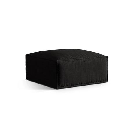 Nuria Pouf aus Strukturierter Stoff in Schwarz (Liberty 22), 85x85 cm von Micadoni – Bild 2