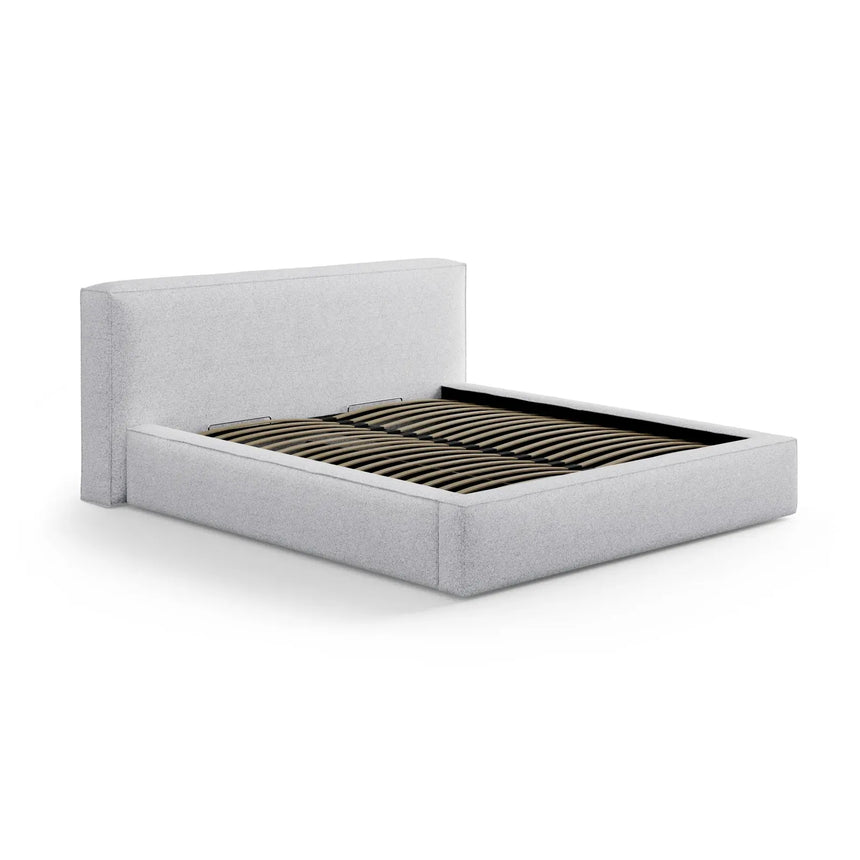 Olivia Kopfteil - passend zum Bett Simon - in Boucle oder Strukturstoff, für 200x200 cm - ZEN ZONE Furniture