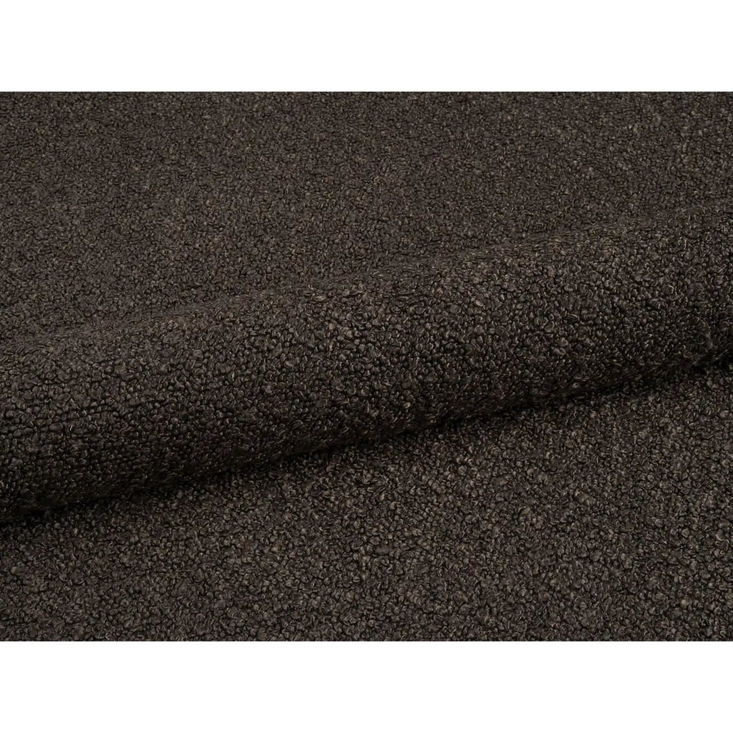 Ovalo Bett mit Kopfteil und Stauraum aus Boucle in Braun (Baloo 2081), 200x200 cm von Micadoni – Bild 5
