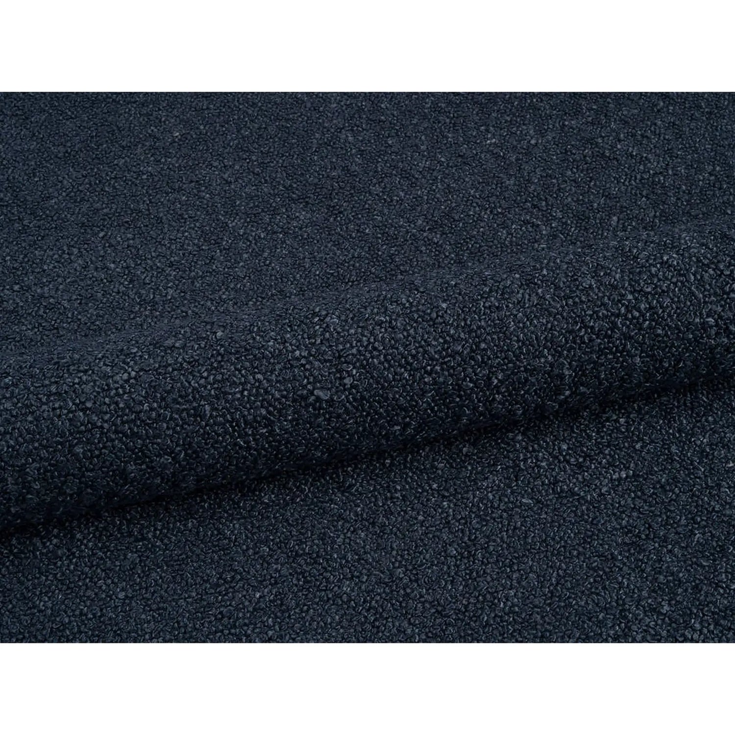 Ovalo Bett mit Kopfteil und Stauraum aus Boucle in Dunkelblau (Baloo 2088), 140x200 cm von Micadoni – Bild 5