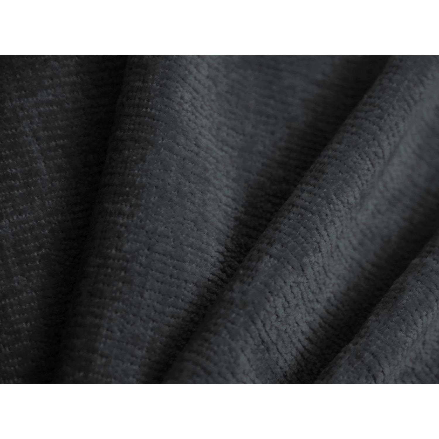 Ovalo Bett mit Kopfteil und Stauraum aus Chenille in Dunkelgrau (Perfect Harmony 90), 140x200 cm von Micadoni – Bild 5