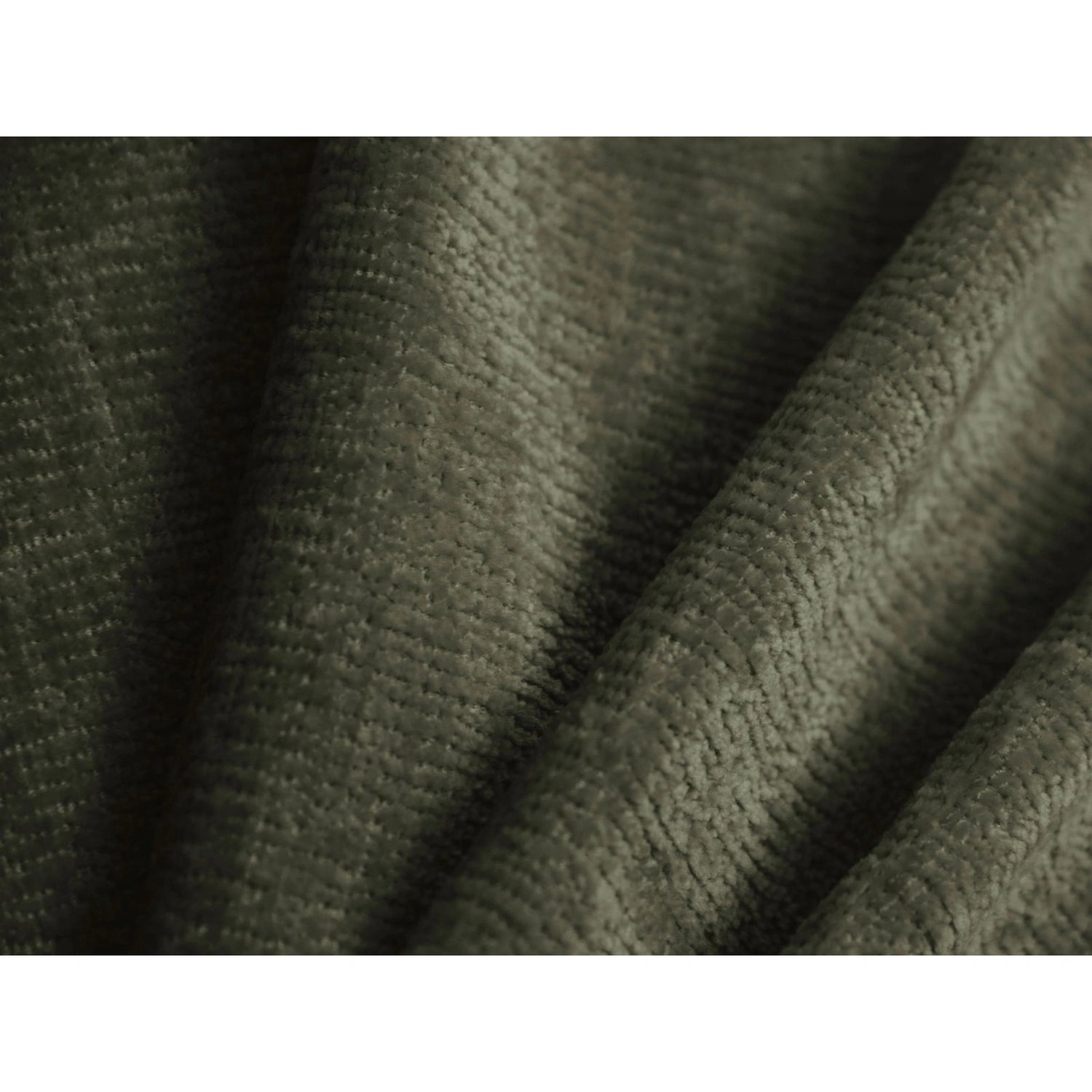 Ovalo Bett mit Kopfteil und Stauraum aus Chenille in Grün (Perfect Harmony 39), 200x200 cm von Micadoni – Bild 5