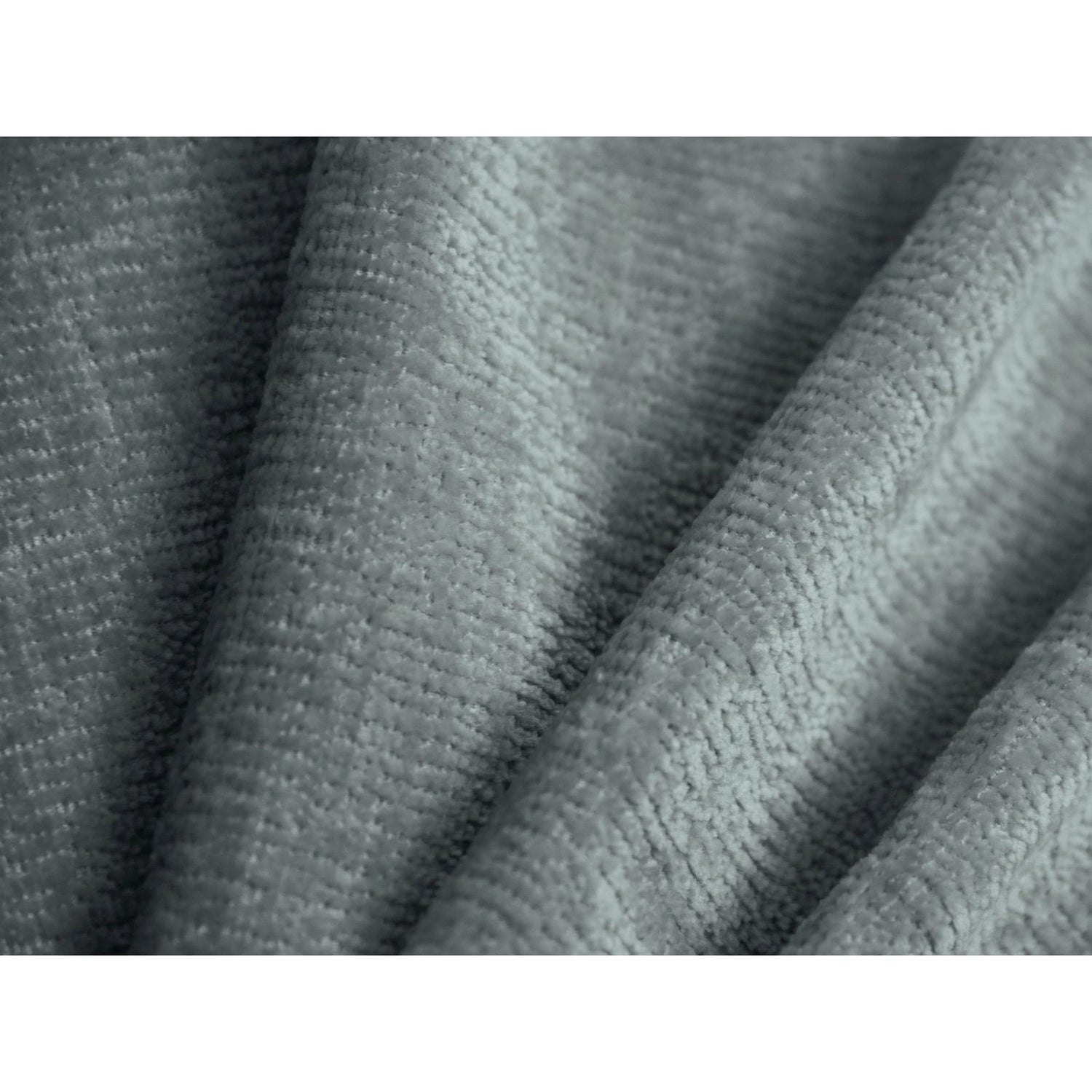 Ovalo Bett mit Kopfteil und Stauraum aus Chenille in Hellblau (Perfect Harmony 72), 200x200 cm von Micadoni – Bild 5