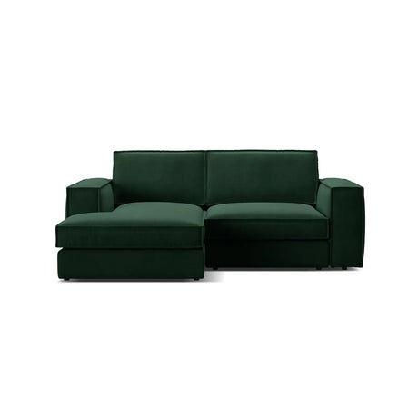 Pola 2-Sitzer Ecksofa, Linke Seite, aus Samt oder Strukturstoff, 226x158 cm - ZEN ZONE Furniture