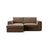 Pola 2-Sitzer Ecksofa, Linke Seite, aus Samt oder Strukturstoff, 226x158 cm - ZEN ZONE Furniture