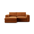 Pola 2-Sitzer Ecksofa, Linke Seite, aus Samt oder Strukturstoff, 226x158 cm - ZEN ZONE Furniture