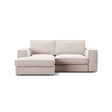 Pola 2-Sitzer Ecksofa, Linke Seite, aus Samt oder Strukturstoff, 226x158 cm - ZEN ZONE Furniture