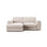 Pola 2-Sitzer Ecksofa, Linke Seite, aus Samt oder Strukturstoff, 226x158 cm - ZEN ZONE Furniture