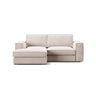 Pola 2-Sitzer Ecksofa, Linke Seite, aus Samt oder Strukturstoff, 226x158 cm - ZEN ZONE Furniture