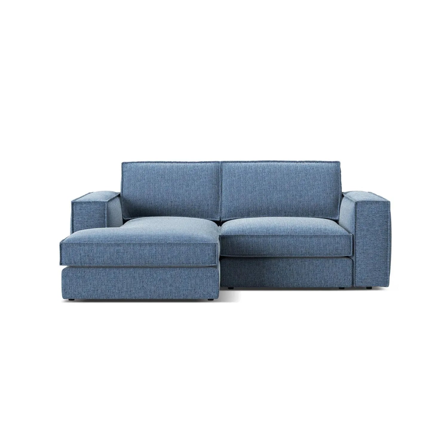 Pola 2-Sitzer Ecksofa, Linke Seite, aus Samt oder Strukturstoff, 226x158 cm - ZEN ZONE Furniture