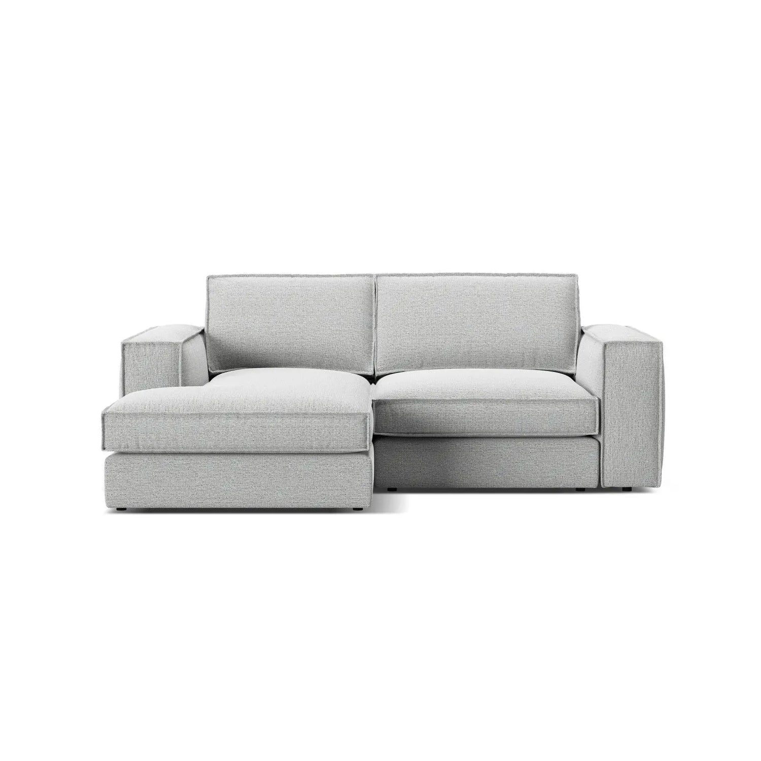 Pola 2-Sitzer Ecksofa, Linke Seite, aus Samt oder Strukturstoff, 226x158 cm - ZEN ZONE Furniture