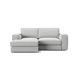 Pola 2-Sitzer Ecksofa, Linke Seite, aus Samt oder Strukturstoff, 226x158 cm - ZEN ZONE Furniture