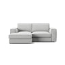 Pola 2-Sitzer Ecksofa, Linke Seite, aus Samt oder Strukturstoff, 226x158 cm - ZEN ZONE Furniture
