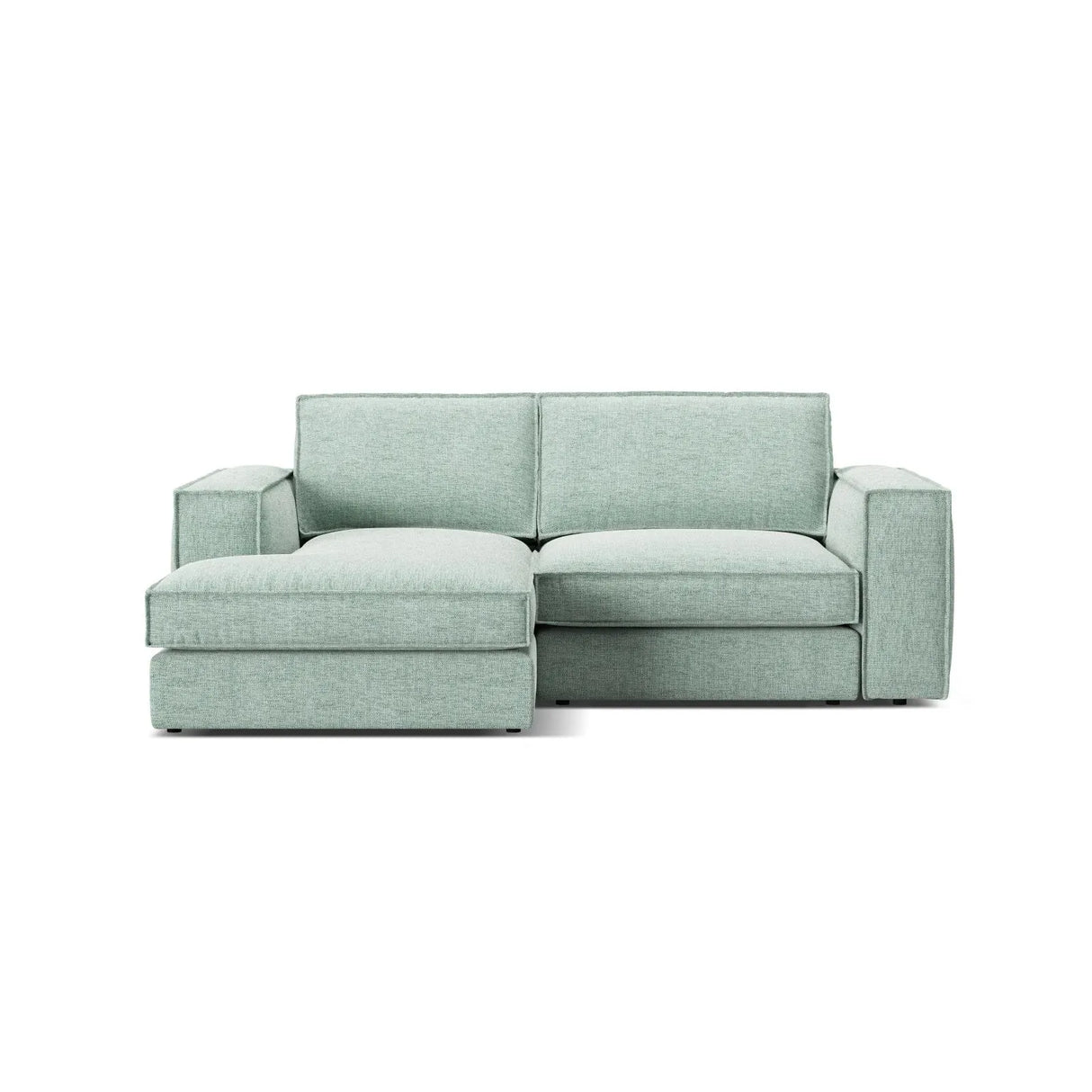 Pola 2-Sitzer Ecksofa, Linke Seite, aus Samt oder Strukturstoff, 226x158 cm - ZEN ZONE Furniture