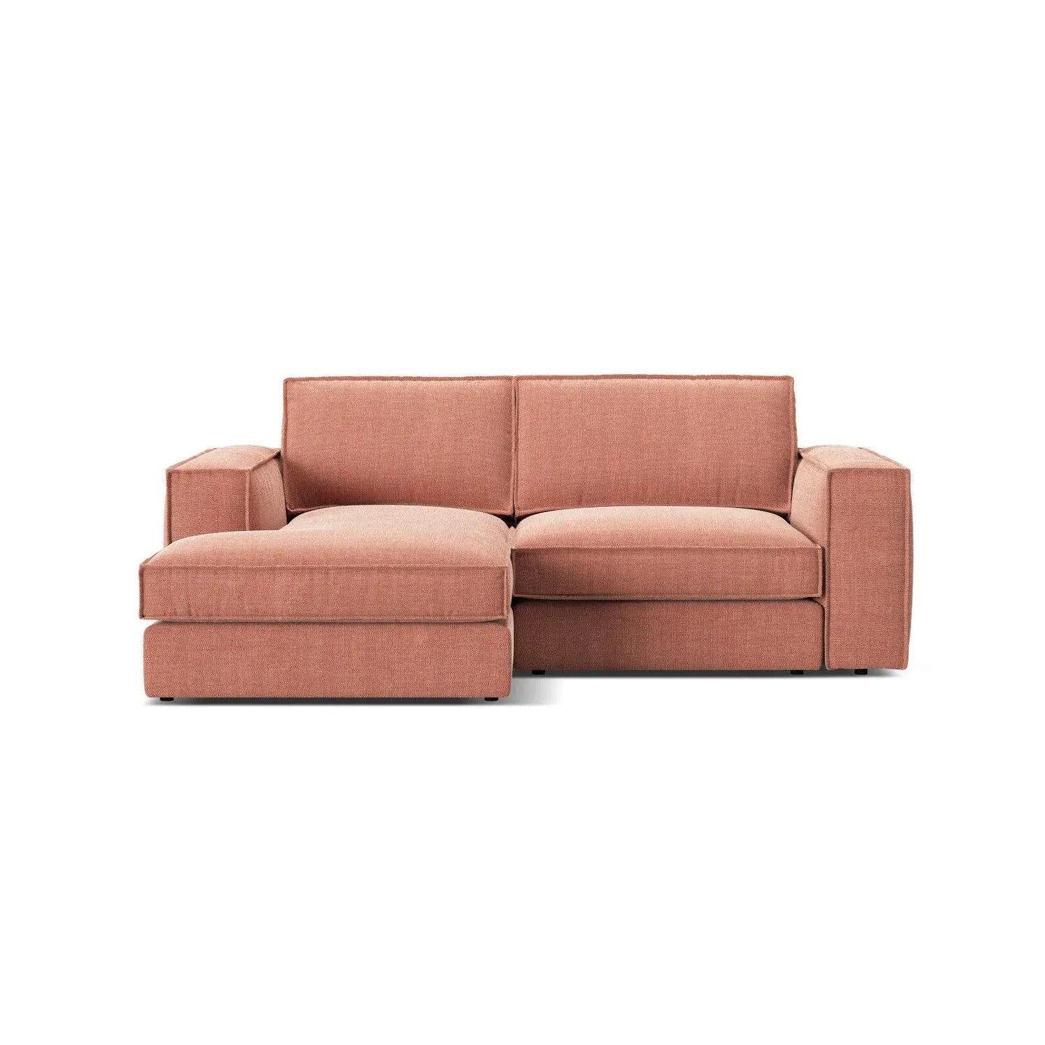Pola 2-Sitzer Ecksofa, Linke Seite, aus Samt oder Strukturstoff, 226x158 cm - ZEN ZONE Furniture
