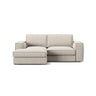 Pola 2-Sitzer Ecksofa, Linke Seite, aus Samt oder Strukturstoff, 226x158 cm - ZEN ZONE Furniture