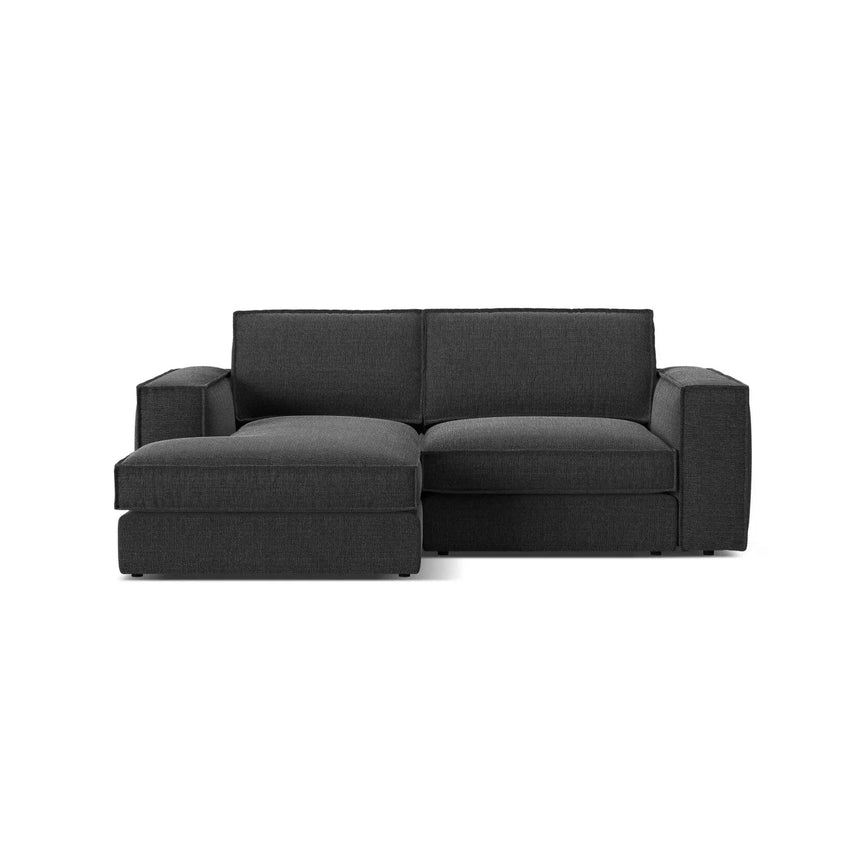 Pola 2-Sitzer Ecksofa, Linke Seite, aus Samt oder Strukturstoff, 226x158 cm - ZEN ZONE Furniture