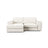 Pola 2-Sitzer Ecksofa, Linke Seite, aus Samt oder Strukturstoff, 226x158 cm - ZEN ZONE Furniture