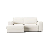 Pola 2-Sitzer Ecksofa, Linke Seite, aus Samt oder Strukturstoff, 226x158 cm - ZEN ZONE Furniture