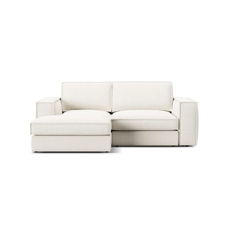 Pola 2-Sitzer Ecksofa, Linke Seite, aus Samt oder Strukturstoff, 226x158 cm - ZEN ZONE Furniture