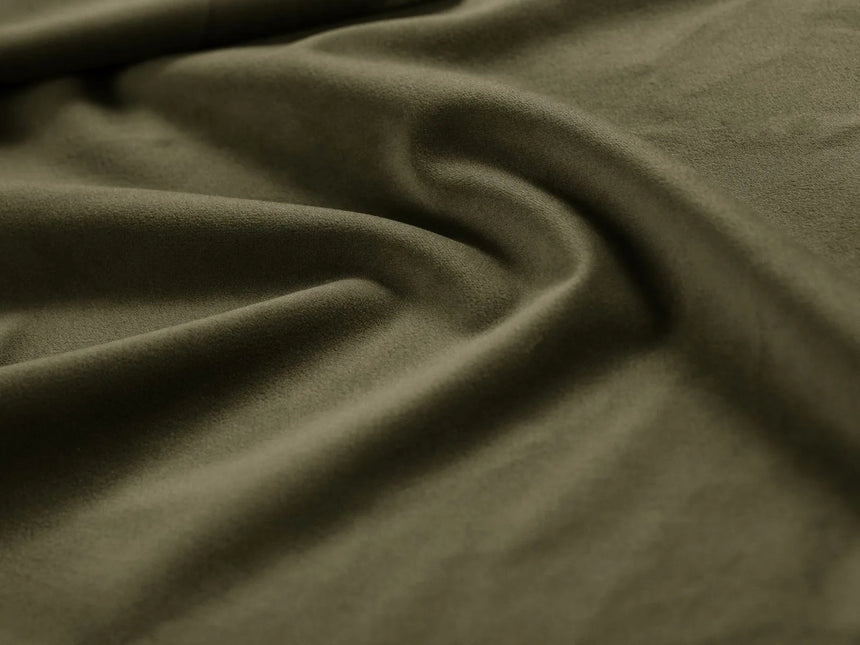 Pola 2-Sitzer Ecksofa, Rechte Seite, aus Samt in Grün (Salvador 8), 226x158 cm von Micadoni – Bild 6