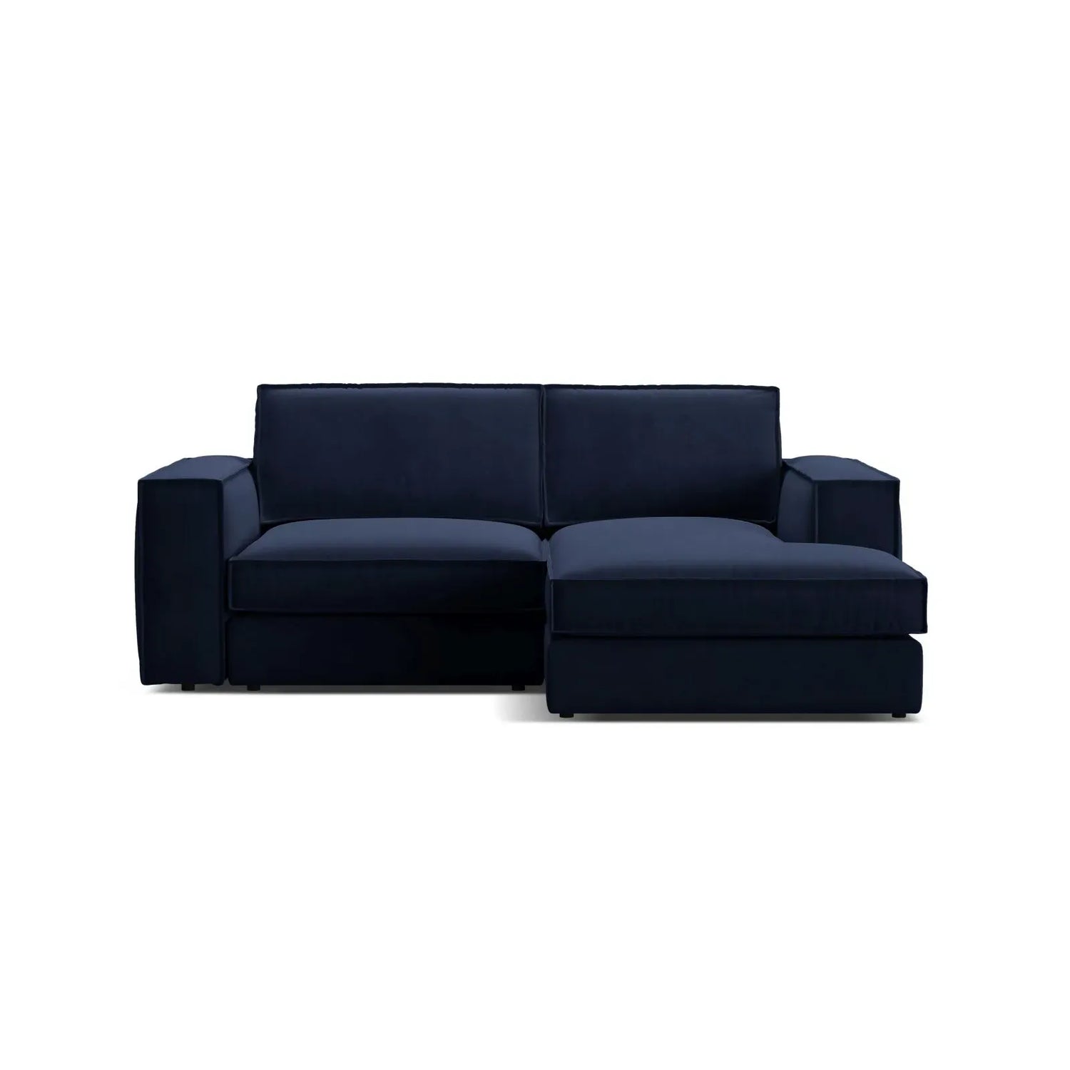 Pola 2-Sitzer Ecksofa, Rechte Seite, aus Samt oder Strukturstoff, 226x158 cm - ZEN ZONE Furniture