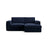 Pola 2-Sitzer Ecksofa, Rechte Seite, aus Samt oder Strukturstoff, 226x158 cm - ZEN ZONE Furniture