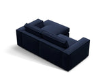 Pola 2-Sitzer Ecksofa, Rechte Seite, aus Samt in Königsblau (Salvador 5), 226x158 cm von Micadoni – Bild 5