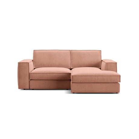 Pola 2-Sitzer Ecksofa, Rechte Seite, aus Samt oder Strukturstoff, 226x158 cm - ZEN ZONE Furniture